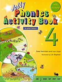 Jolly Phonics Activity Book 4: In Print Letters (American English Edition) (Paperback)