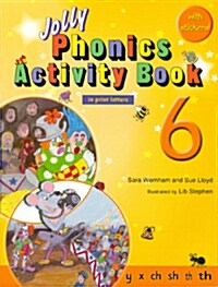 Jolly Phonics Activity Book 6: In Print Letters (American English Edition) (Paperback)