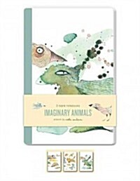 Imaginary Animals Set of 3 Blank Notebooks (Paperback)