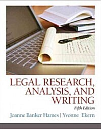 Legal Research, Analysis, and Writing (Paperback, 5)