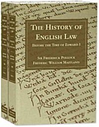 The History of English Law Before the Time of Edward I. Second Edition. 2 Volumes (Paperback)