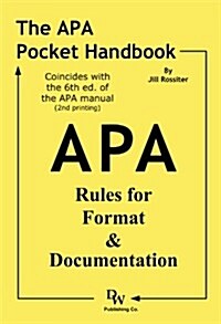 The APA Pocket Handbook: Rules for Format & Documentation (Paperback)