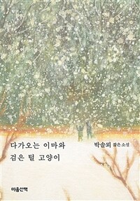 다가오는 이마와 검은 털 고양이
