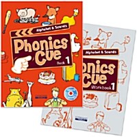 [중고] Phonics Cue 1 Set : Alphabet & Sounds (Student Book + Workbook + CD)
