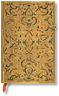 Paperblanks Gold Inlay Hardcover Mini Lined Clasp Closure 208 Pg 85 GSM (Hardcover)