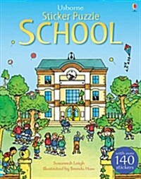 Sticker Puzzle School (Paperback)