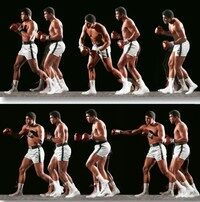 Neil Leifer. Homage to Ali. ‘Ali Invents the Double-Clutch Shuffle, 1966‘