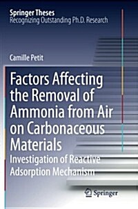 Factors Affecting the Removal of Ammonia from Air on Carbonaceous Materials: Investigation of Reactive Adsorption Mechanism (Paperback, 2012)