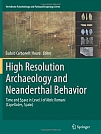 High Resolution Archaeology and Neanderthal Behavior: Time and Space in Level J of Abric Roman?(Capellades, Spain) (Paperback, 2012)