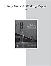 Study Guide and Working Papers for College Accounting (a Contemporary Approach) (Paperback, 3)