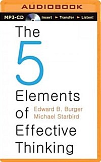 The Five Elements of Effective Thinking (MP3 CD)