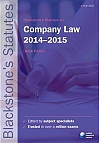 Blackstones Statutes on Company Law 2014-2015 (Paperback)