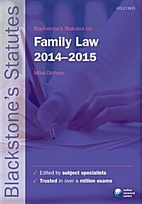 Blackstones Statutes on Family Law 2014-2015 (Paperback)