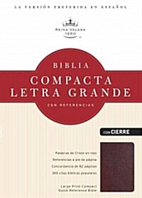 Biblia Compacta Letra Grande Con Referencias-Rvr 1960-Zipper Closure (Bonded Leather)