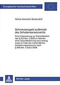 Schmerzensgeld Au?rhalb Des Schadensersatzrechts: Eine Untersuchung Zur Anwendbarkeit Des ?253 Abs. 2 Bgb Im Rahmen Einer Geschaeftsfuehrung Ohne Au (Paperback)