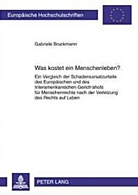 Was Kostet Ein Menschenleben?: Ein Vergleich Der Schadensersatzurteile Des Europaeischen Und Des Interamerikanischen Gerichtshofs Fuer Menschenrechte (Paperback)