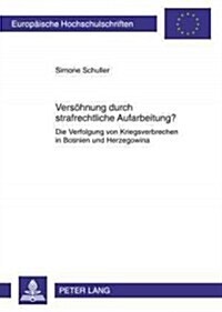 Versoehnung Durch Strafrechtliche Aufarbeitung?: Die Verfolgung Von Kriegsverbrechen in Bosnien Und Herzegowina (Paperback)