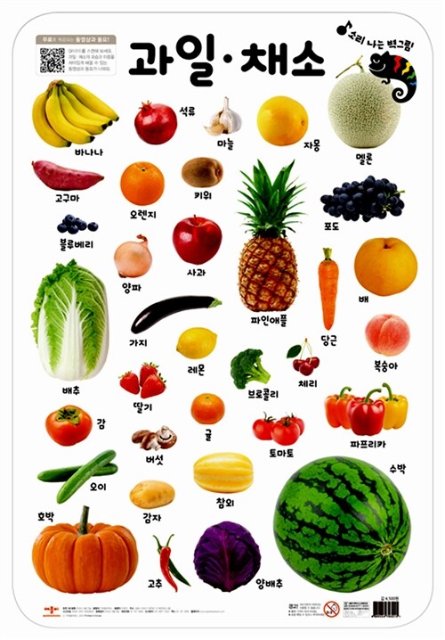 소리 나는 벽그림 : 과일.채소