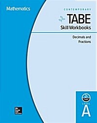Tabe Skill Workbooks Level A: Decimals and Fractions - 10 Pack (Hardcover)