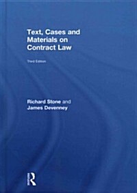 Text, Cases and Materials on Contract Law (Hardcover, 3 Rev ed)
