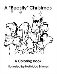 A Beastly Christmas Coloring Books (Paperback)