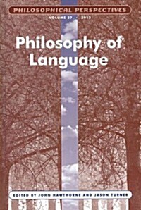 Philosophy of Language, Volume 27 (Paperback)