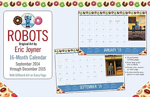 Eric Joyners Robots 2014-2015 Calendar (Paperback, 16-Month)