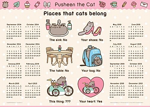 Pusheen the Cat Calendar Poster (Other, 2014-2015)