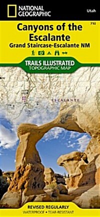 Canyons of the Escalante Map [Grand Staircase-Escalante National Monument] (Folded, 2010)