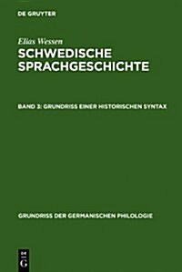 Grundriss Einer Historischen Syntax (Hardcover)