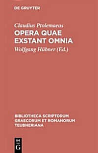 Opera Quae Exstant Omnia: Vol III/Fasc 1: Apotelesmatica (Hardcover)