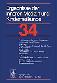 Ergebnisse Der Inneren Medizin Und Kinderheilkunde: 34 Band (Paperback, Softcover Repri)