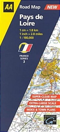 Pays De Loire (AA Road Map France) (AA Road Map France Series) (Map)