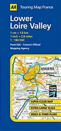 Lower Loire Valley (AA Road Map France) (AA Road Map France Series) (Map, 3rd)