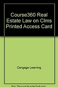 Course360 Real Estate Law on Clms Printed Access Card (Pass Code)