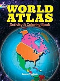 World Atlas Activity and Coloring Book (Hardcover)