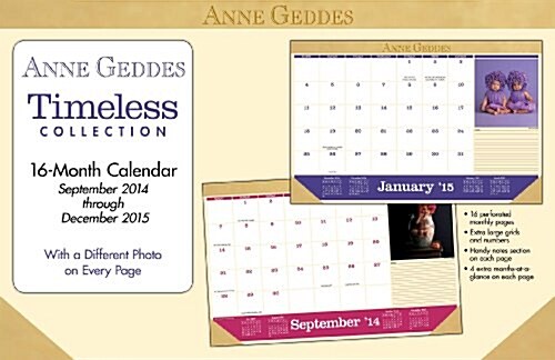 Anne Geddes 16-Month Desk Pad Calendar (Desk)
