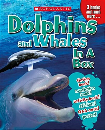 Dolphins and Whales in a Box [With Cards and Poster and 3 Books] (Paperback)