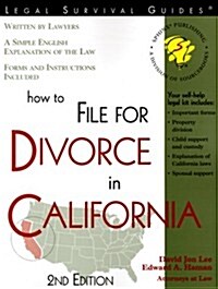 How to File for Divorce in California: With Forms (Paperback, 2nd)