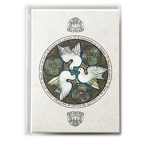 Celtic Doves by Jen Delyth, Boxed Holiday Cards, set of 12 (Cards)