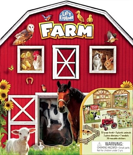 Lets Explore: Farm [With Book(s) and 3 Plastic Animals, 2-Piece Diorama, 7 Models] (Other)