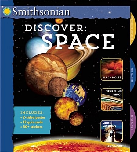 [중고] Smithsonian Discover: Space [With Over 75 Glow-In-The-Dark Stickers and 12 Fact Cards and 2-Sided Poster] (Spiral)