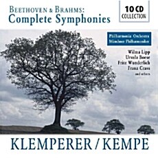 [중고] [수입] 클렘페러의 베토벤 교향곡 전곡 & 켐페의 브람스 교향곡 전곡 [10CD]