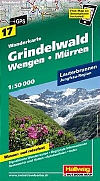 Hallwag Grindelwald/Wengen/murren Road Map (Map)