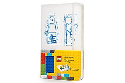 Moleskine Lego Limited Edition Notebook II, Large, Ruled, White, Hard Cover (5 X 8.25) [With Lego Plate] (Hardcover)