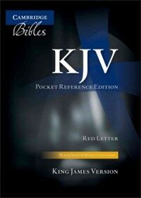 KJV Pocket Reference Bible, Black French Morocco Leather, Thumb Index, Red-letter Text, KJ243:XRI (Leather Binding)