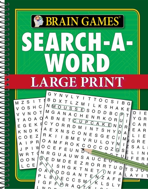 Brain Games - Search-A-Word - Large Print (96 Pages) (Spiral, 96, Pages)