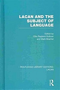 Lacan and the Subject of Language (RLE: Lacan) (Hardcover)