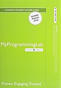 Mylab Programming with Pearson Etext--Access Code Card--For Java: An Introduction to Problem Solving and Programming (Hardcover, 7)