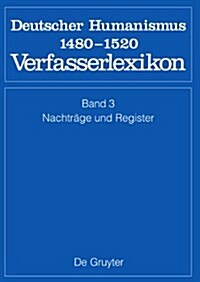 Nachtrge, Addenda, Corrigenda, Register (Hardcover)